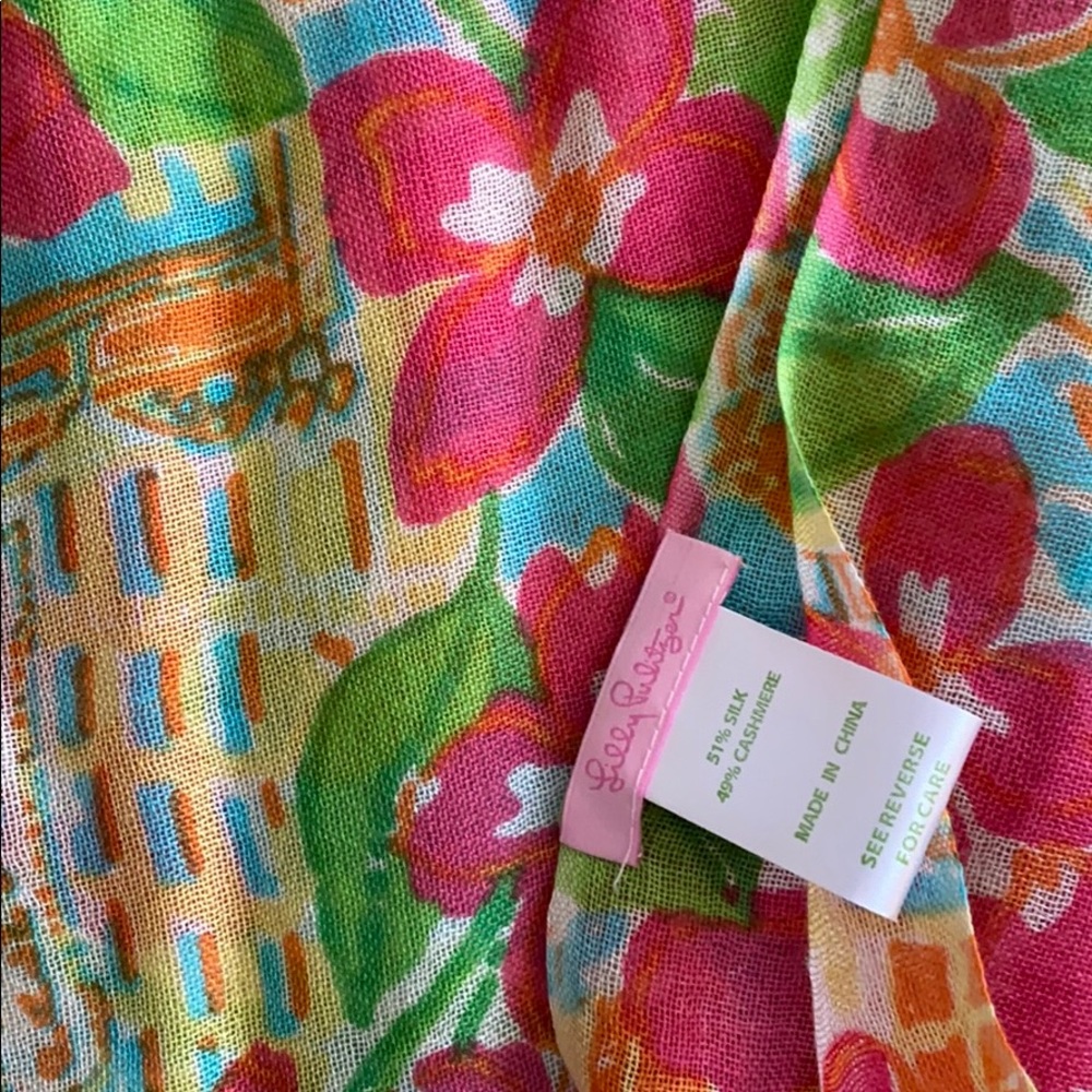 Lilly Pulitzer Tennessee game day scarf